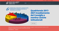Desktop Screenshot of ordinearchitetti.pz.it